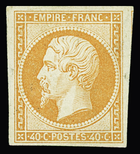 N°16 40c orange, neuf *, TB. Signé Calves