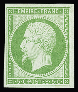 N°12 5c vert, neuf *, frais, TB