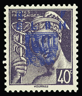 DECAZEVILLE N°11b 40c violet, DOUBLE surcharge, neuf **, TB