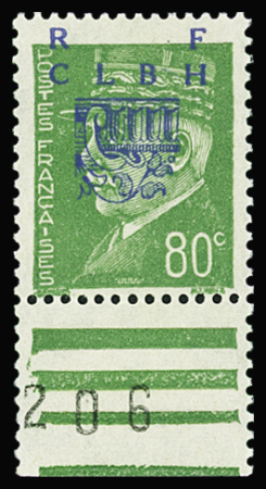 DECAZEVILLE N°12 80c vert, NON EMIS, T I, neuf **, TB, signé Mayer