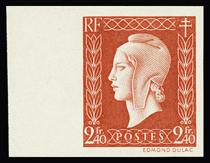 N°693a Dulac, 2f40 rouge, bdf, neuf **, TB