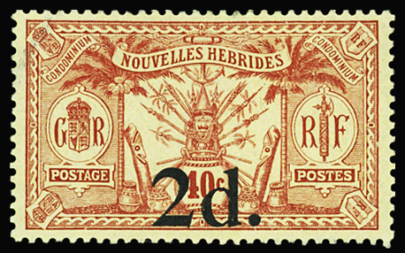 N°69 2d sur 40c. rouge sur jaune, neuf *, TB