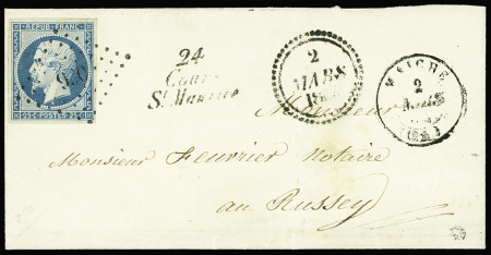 N°10 obl. PC 990 s. LSC, càd T15 MAICHE 2/3/54, Dateur