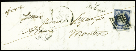 SEINE-ET-OISE N°4 obl. GRILLE s. LAC, dateur A 28/3/51