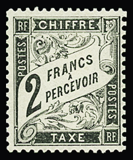 N°23 2f noir, neuf *, très frais et TB. Signé Scheller