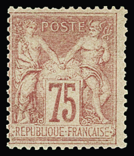 N°81 75c rose, neuf *, TB