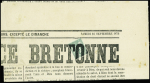 N°62 obl. TYPO s. L'INDEPENDANCE BRETONNE du 16/9/76,