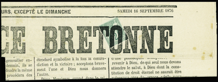 N°62 obl. TYPO s. L'INDEPENDANCE BRETONNE du 16/9/76,