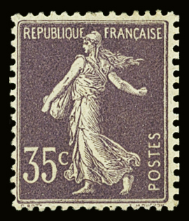 N°136c 35c violet foncé (IIA), neuf **