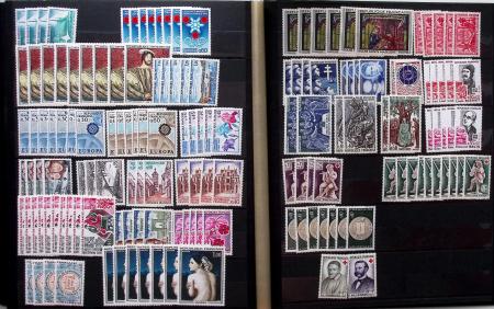 1849-1960, Accumulation de classeurs de France, avec