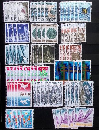 1849-1960, Accumulation de classeurs de France, avec