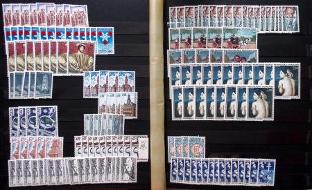 1849-1960, Accumulation de classeurs de France, avec
