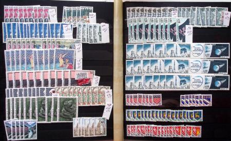 1849-1960, Accumulation de classeurs de France, avec