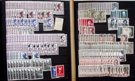 1849-1960, Accumulation de classeurs de France, avec