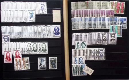 1849-1960, Accumulation de classeurs de France, avec