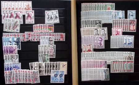 1849-1960, Accumulation de classeurs de France, avec