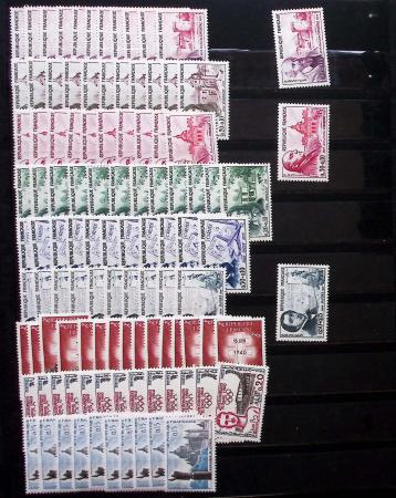 1849-1960, Accumulation de classeurs de France, avec