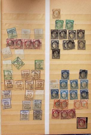 1849-1960, Accumulation de classeurs de France, avec