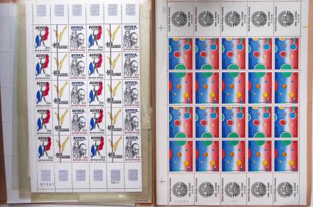 1849-1960, Accumulation de classeurs de France, avec
