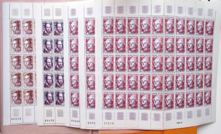 1849-1960, Accumulation de classeurs de France, avec