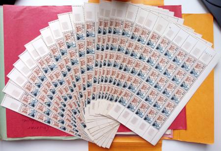 1849-1960, Accumulation de classeurs de France, avec