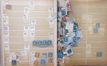 1849-1960, Accumulation de classeurs de France, avec