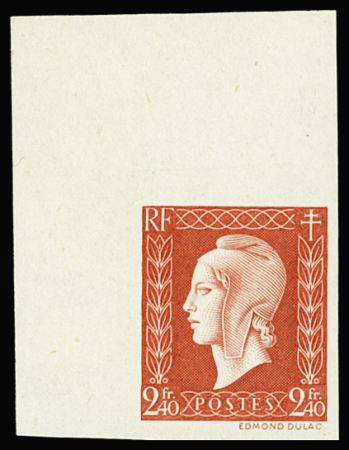 N°693a  Dulac, 2f40 rouge ND,  neuf **,  TTB., certificat