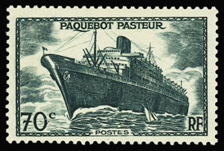 N°502b Paquebot Pasteur, SANS la surcharge, probablement
