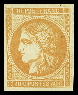 N°48 40c orange, neuf *, très frais, TB. Signé Calves,