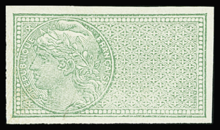 N°33 type Daussy vert, sans valeur, ND, neuf **, TB.