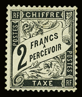 N°23 2f noir, neuf *, TB. Signé A.Brun