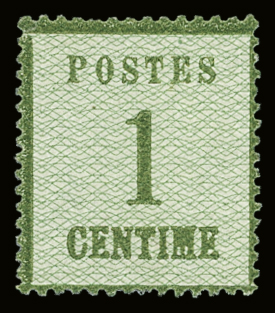 N°1b 1c vert-bronze, neuf **, TB