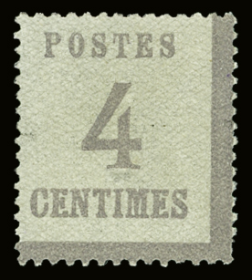 N°3b 4c gris-lilas, neuf **, TB