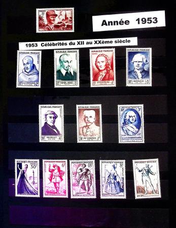 1849-2002, Collection de France en 6 classeurs, essentiellement