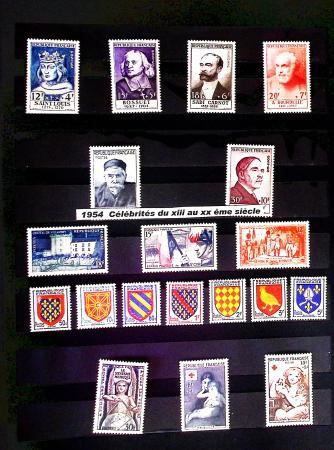 1849-2002, Collection de France en 6 classeurs, essentiellement