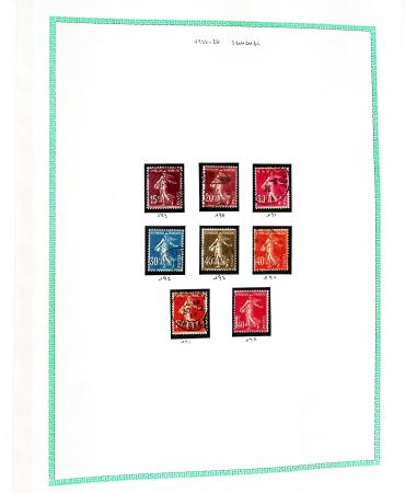 1849-2002, Collection de France en 6 classeurs, essentiellement