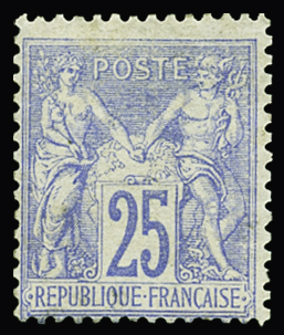 N°68 25c outremer, neuf *, TB. Signé A.Brun