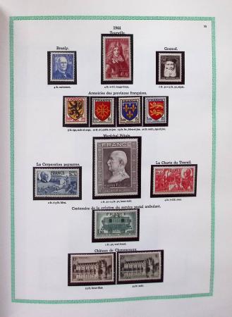 1920-1997, Collection de France neuf, en 4 volumes,