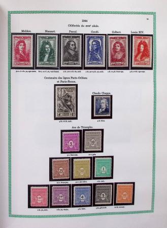 1920-1997, Collection de France neuf, en 4 volumes,