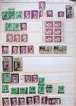 1962 Collection intéressante sur les surcharges EA