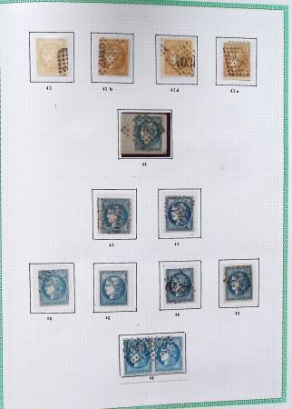 1849-1910, Jolie collection de France avec une belle