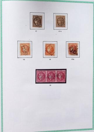 1849-1910, Jolie collection de France avec une belle