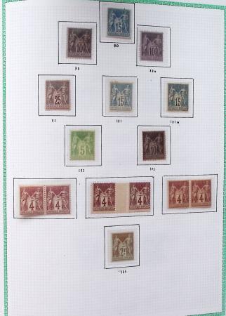 1849-1910, Jolie collection de France avec une belle