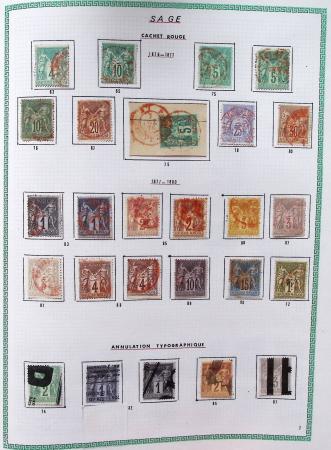 1849-1910, Jolie collection de France avec une belle