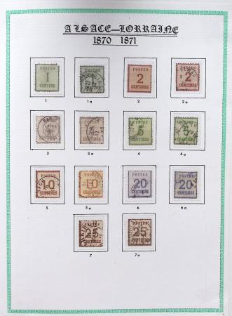 1849-1910, Jolie collection de France avec une belle