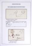 JANVIER 1849 Collection de 36 lettres avec oblitérations