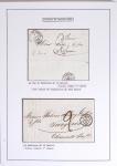 JANVIER 1849 Collection de 36 lettres avec oblitérations