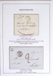 JANVIER 1849 Collection de 36 lettres avec oblitérations