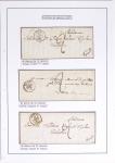 JANVIER 1849 Collection de 36 lettres avec oblitérations