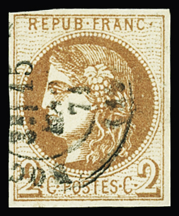 N°40B 2c brun-rouge Report 2, obl. càd T17 15 mai 71